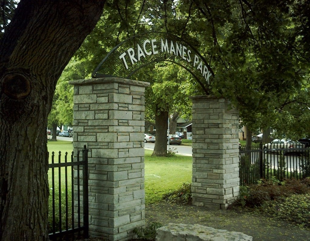 Trace Manes Park Entrance in Leaside