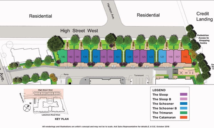 The Shores of Port Credit Map